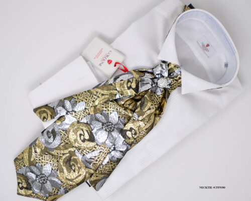 Silver Gold Lame Cravat