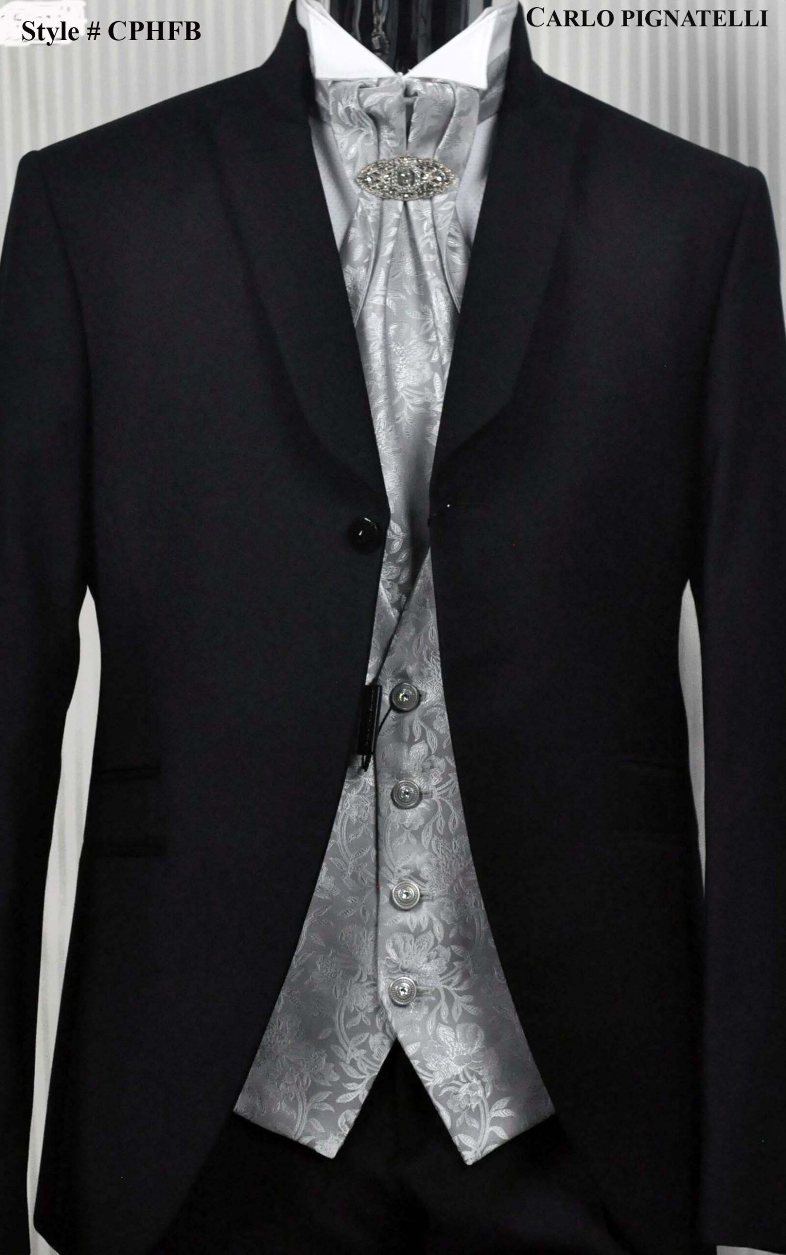 Black Italian Stretch Tuxedo Set Design by AL USTAAD at Pernia's Pop Up  Shop 2024