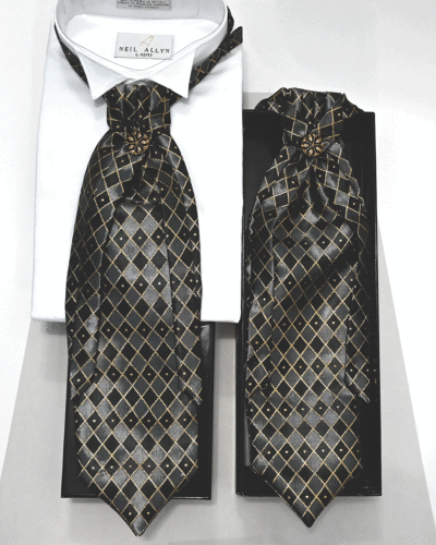 Wedding Groom's Ascot Tie
